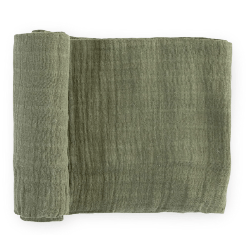 Cotton Muslin Swaddle Blanket - Fern