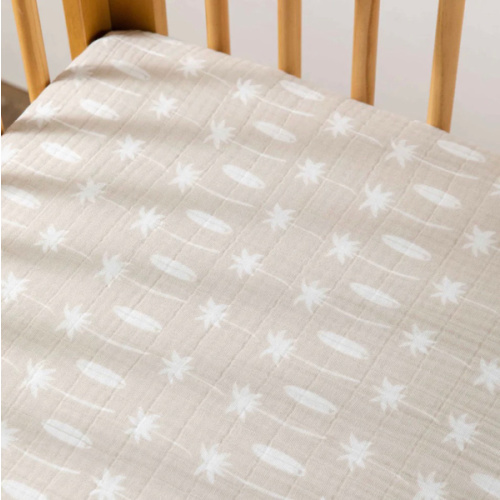 Babyletto Crib Sheet in GOTS Certified Organic Muslin Cotton