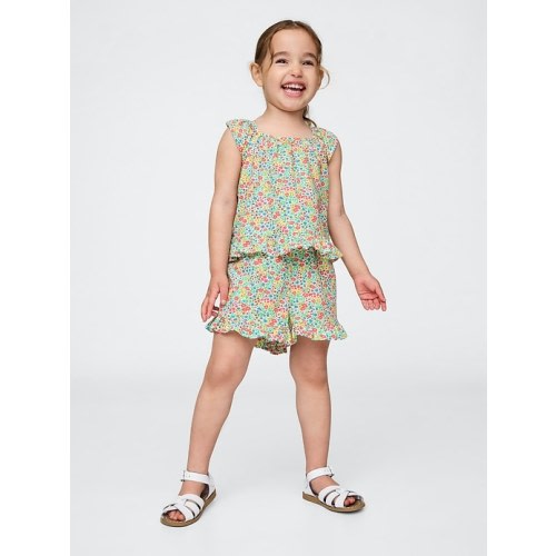 Baby & Toddler Poplin Ruffle Outfit Set