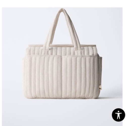 GINGHAM MATERNITY BAG