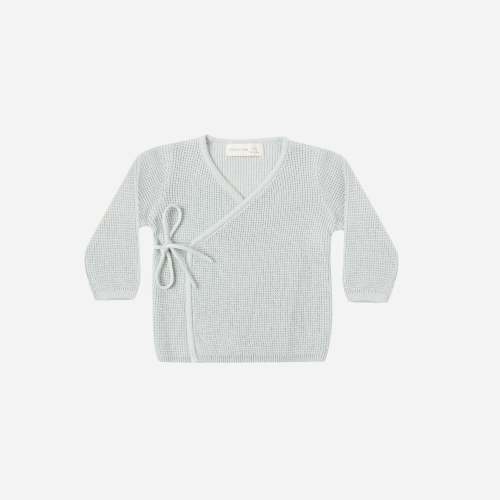 Knit Wrap Top - Ice Blue