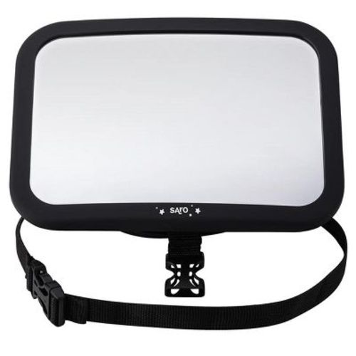 SARO Luxury Backseat Baby Mirror for Rear-Facing Car Seats - Extra Large, 360 View & Safe Shatterproof Material