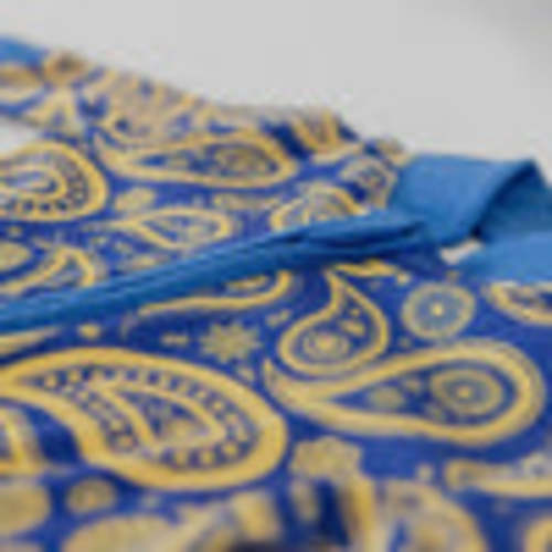 Kurta Footie in Blue Paisley