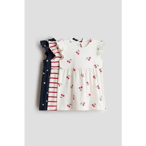 3-PACK PRINTED COTTON DRESSES