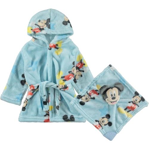 Disney baby-boys Baby Robe With Lovie Attacehment
