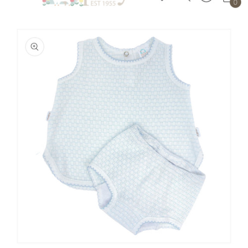 Paty Knit Pinstripe Diaper Set