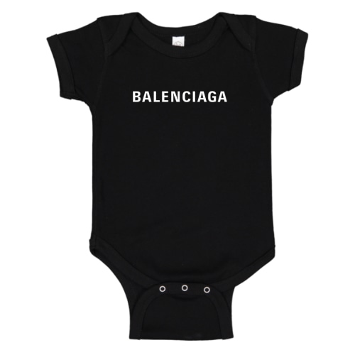 ExpressTeePrints Balenciaga Baby Romper Onesie - Black / 18 Months