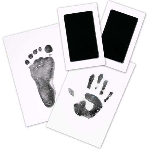 2-Pack Hand & Footprints Inkless Ink Pads, Jet Black - KeaBabies By Age | Maisonette