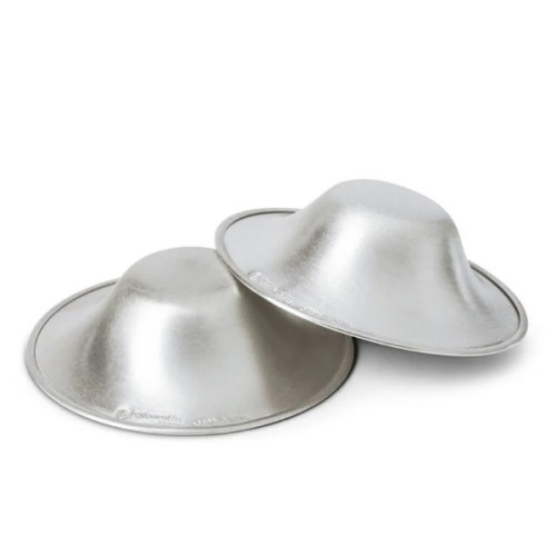 SILVERETTE® The Original Silver Nursing Cups, Nipple Covers for Breastfeeding Essentials, Model Number: 7300,Pure 925 Silver Nipple Shields for Breastfeeding, Lightweight Nursing Cups, Regular Size