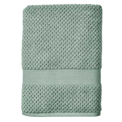 Better Homes & Gardens Soft Popcorn Texture Bath Towel Green River 90% Cotton 10% Viscose