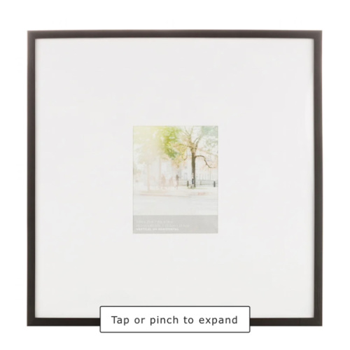 25x25 Matted 8x10 Frame Black | At Home