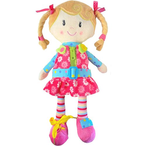 Snuggle Stuffs Sugar Snap Plush Learn to Dress Doll - Emma (2+)