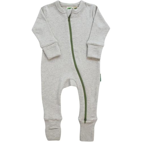 PARADE Organic Snuggle Soft Melange '2-Way' Zipper Romper