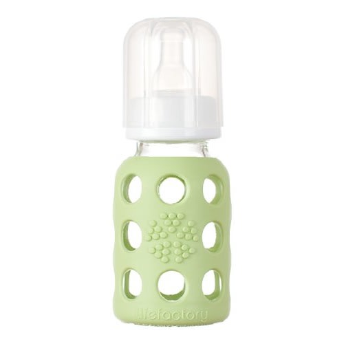 Lifefactory Lifefactory Glass Baby Bottle - 4 oz - Spring Green.