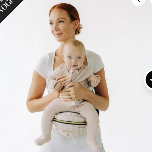 The Tushbaby Hip Carrier - Gingham pattern