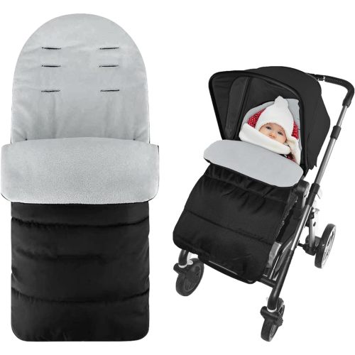 Baby Bunting Bag,Stroller Footmuff Universal,Stroller Sleeping Bag,Waterproof Toddler Footmuff,Cold Weather Resistant Baby Stroller Footmuff Fits Most Pushchair,Winter Outdoor Stroller Sleeping Bag