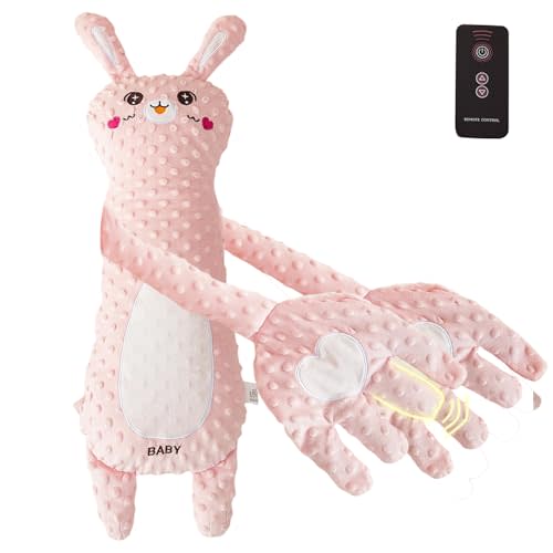 MILEGI Interactive Bunny Plush, Portable Pink Bunny for Girls Boys, for Home and Travel, Birthday Gift
