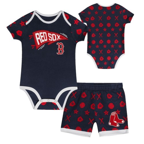 Boston Red Sox Infant On Deck 2-Piece Diaper Cover Set - Navy