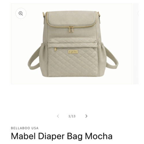 Deluxe Faux Leather Baby Diaper Bag | Multi-functional & Stylish – Bellaboo USA