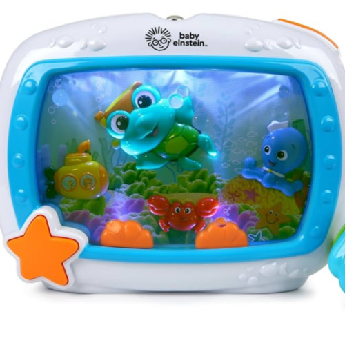 Baby Einstein Sea Dreams Soother Musical Crib Toy and Sound Machine, Newborn and up