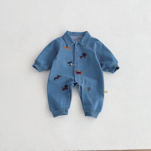 Doggy Denim Jumpsuit - Shop Online at Belle Baby | Belle Baby