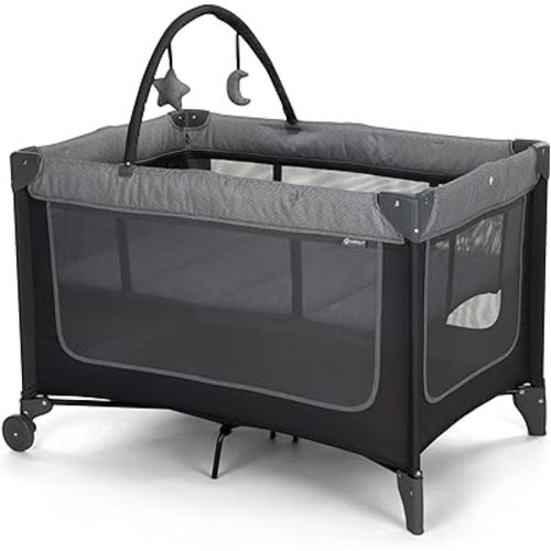 Safety 1st Basic 2-in-1 Play Yard with Bassinet, Gray