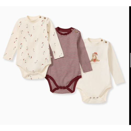 3 pack my first Christmas bodysuits. 0-3m