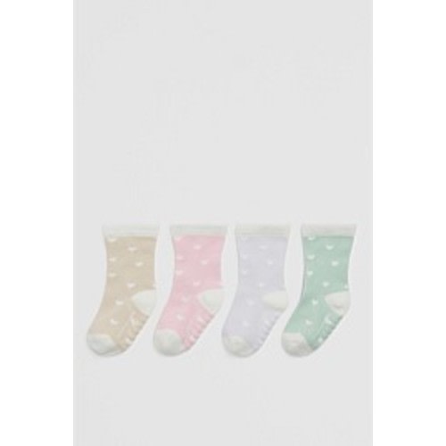 Pink Multi Baby Sock Pack of 4 - Accessories | Country Road