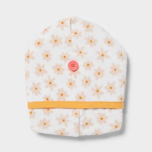Kids' Hair Towel White Floral