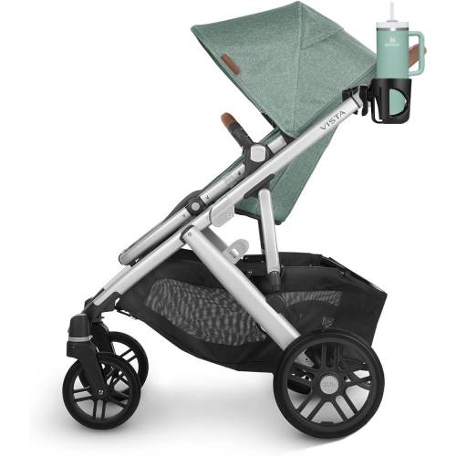 New Cup Holder Compatible with UPPAbaby Cup Holder (for Vista, Cruz and Minu). A Solid Super Secure Fit. 360 Degrees Rotatable. Anti-Shake
