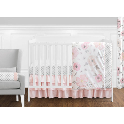 Sweet Jojo Designs Watercolor Floral 11 Piece Crib Bedding Set & Reviews | Wayfair