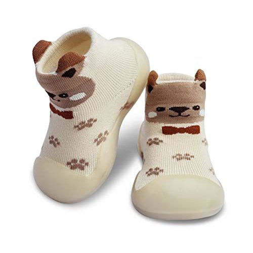 Dookeh Baby Sock Shoes Boys Girls First Walking Shoes Non-Slip Slippers Soft Sole Sneakers Toddler Infant Babygirl