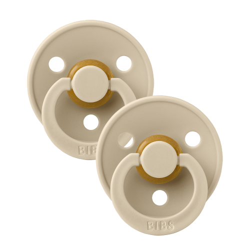 Colour Pacifiers 2 Pack - Vanilla/Vanilla