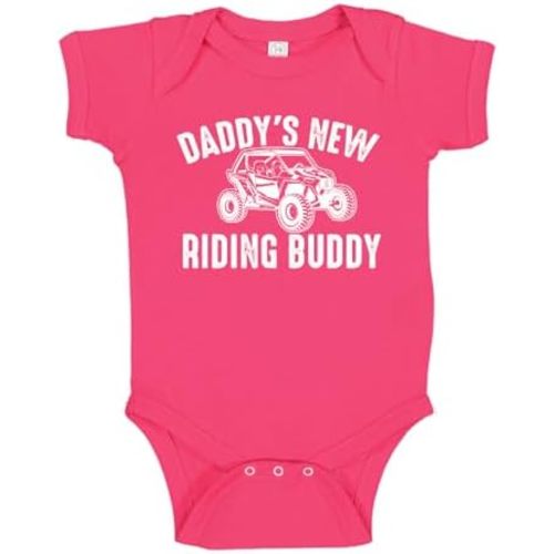 Daddy's New Riding Buddy UTV Baby Bodysuit One Piece Or Toddler Shirt UTV Side by Side Baby Gift for Dad