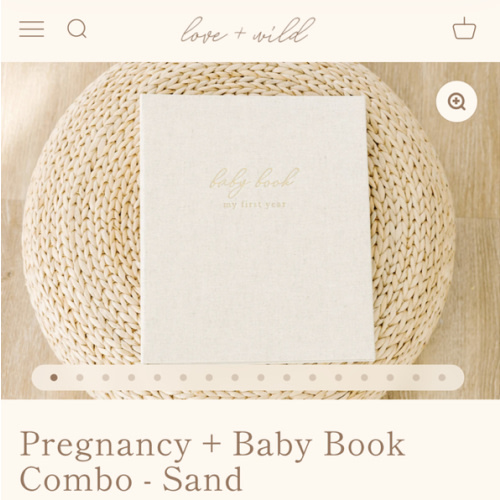 Pregnancy + Baby Book Combo - Sand