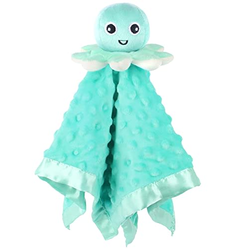 JARIFERR Baby Security Blanket Loveys for Babies Snuggle Toy Plush Octopus Stuffed Animal Gifts for Girls and Boys Newborn