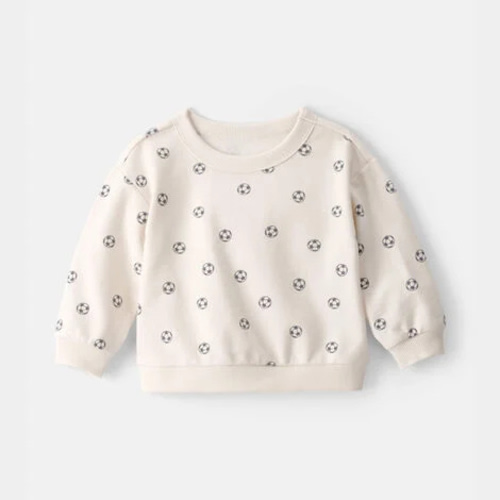 Baby Soccer French Terry Pullover Sweatshirt - Ivory | Carter's