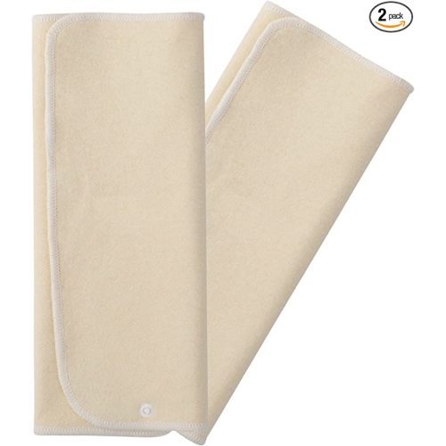 Hemp Prefold Inserts with Snap - 2 Layers - Reusable and Absorbent - 13" x 15" Perfect for Any Diaper- 2 Pack - Nora's Nursery