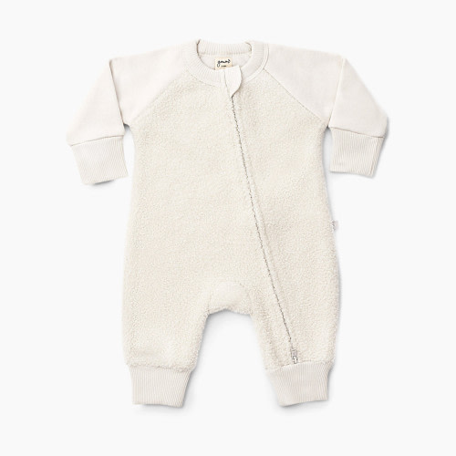 Goumi Kids Fleece One piece - Alabaster, 3-6 M