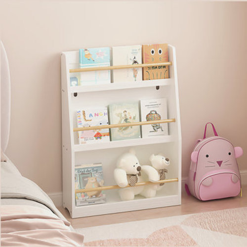 August Grove® 3 Tier Kids Book Shelf,Kids Book Rack | Wayfair
