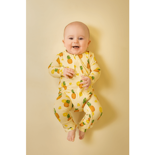 Zippered Romper (Pineapple Delight) – Snuggle & Slumber