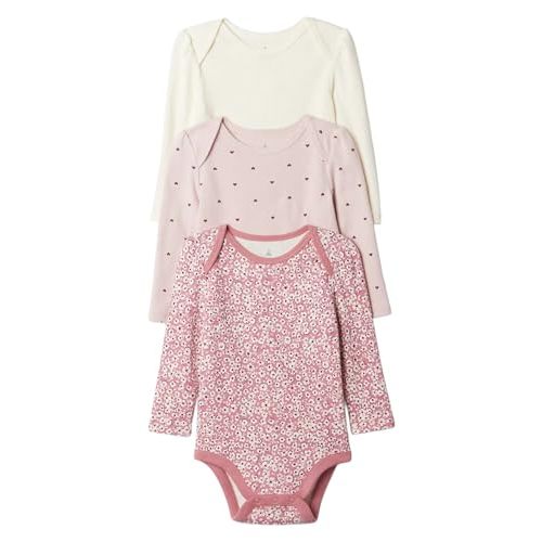 GAP Baby Girls 3-pack Long Sleeve Bodysuit