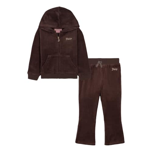 Juicy Couture Baby Girls' 2-piece Velour Set, Sweatshirt With Jogger Pant