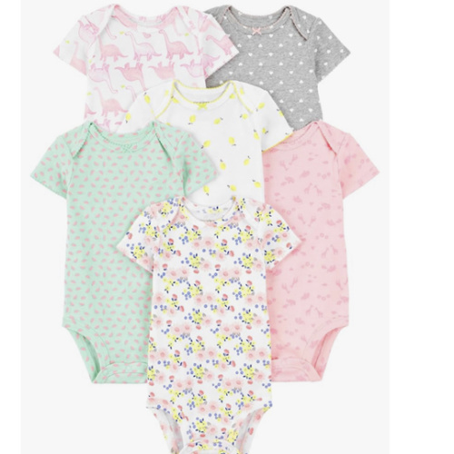 Simple Joys by Carter's Baby Girls 6 Pack Short Sleeve Bodysuit
