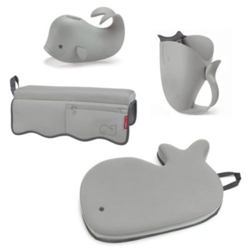 SKIP*HOP® Moby 4-Piece Bath Time Essentials Kit in Grey - GREY - 4 PIECE