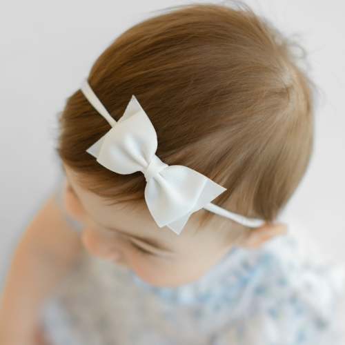 Sophia Baby Headband - White