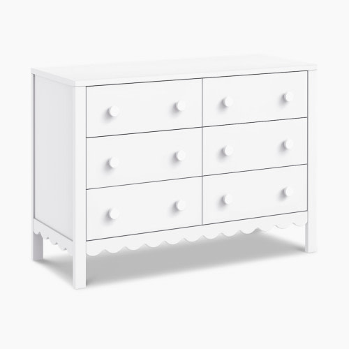 daVinci Sammy Scallop 6-Drawer Dresser - White