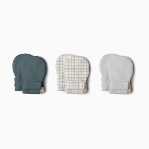 Stay-On Baby Mitts (3 Pack) - Midnight + Gridlock + Desert Mist