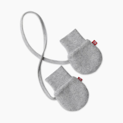 Zutano Cozie Fleece Mittens - Heather Grey