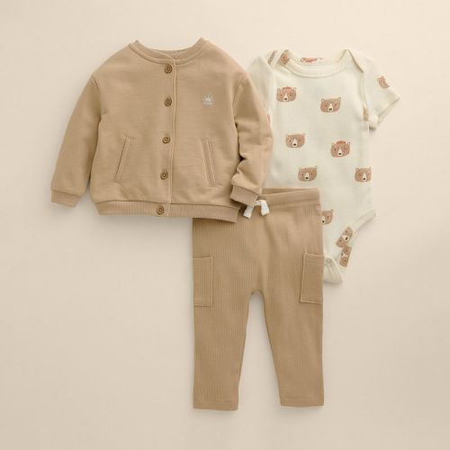 Baby Little Co. by Lauren Conrad 3-Piece Bomber Jacket, Pants & Bodysuit Set